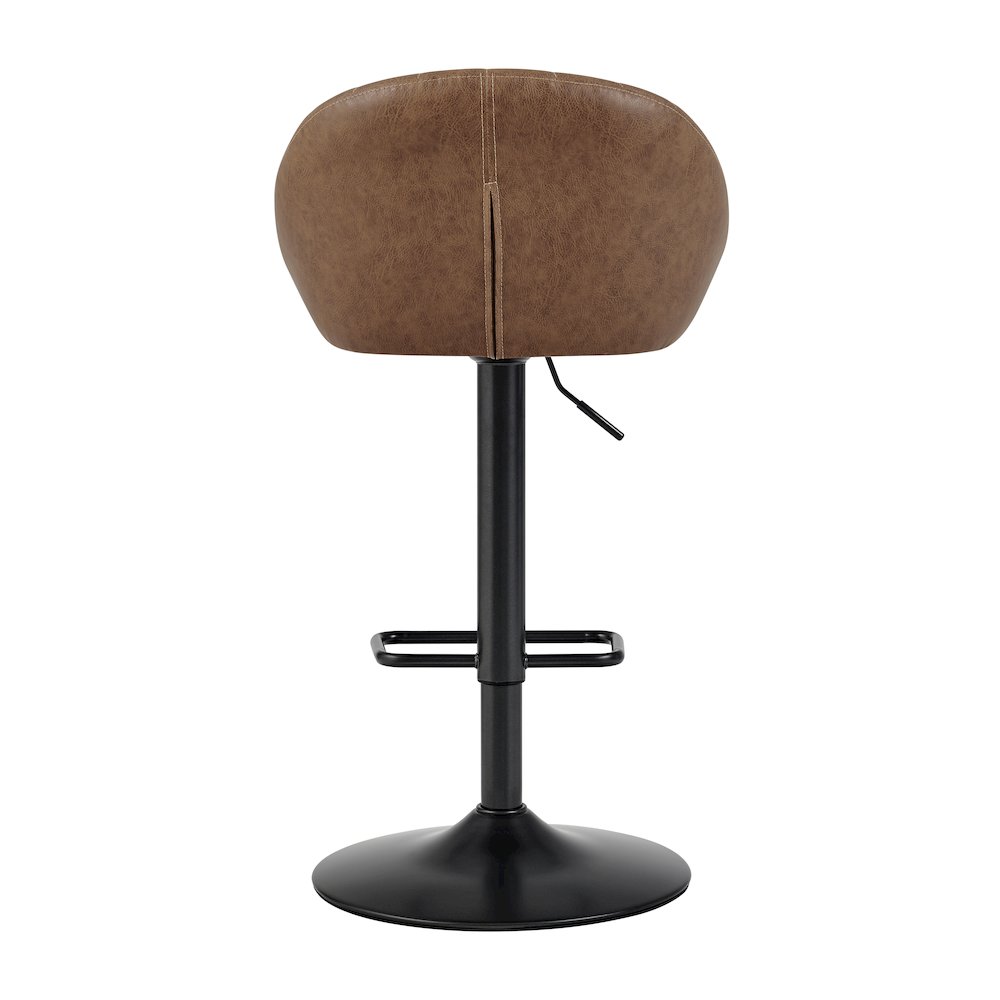 Watson Faux Leather Gaslift Swivel Bar Stool
