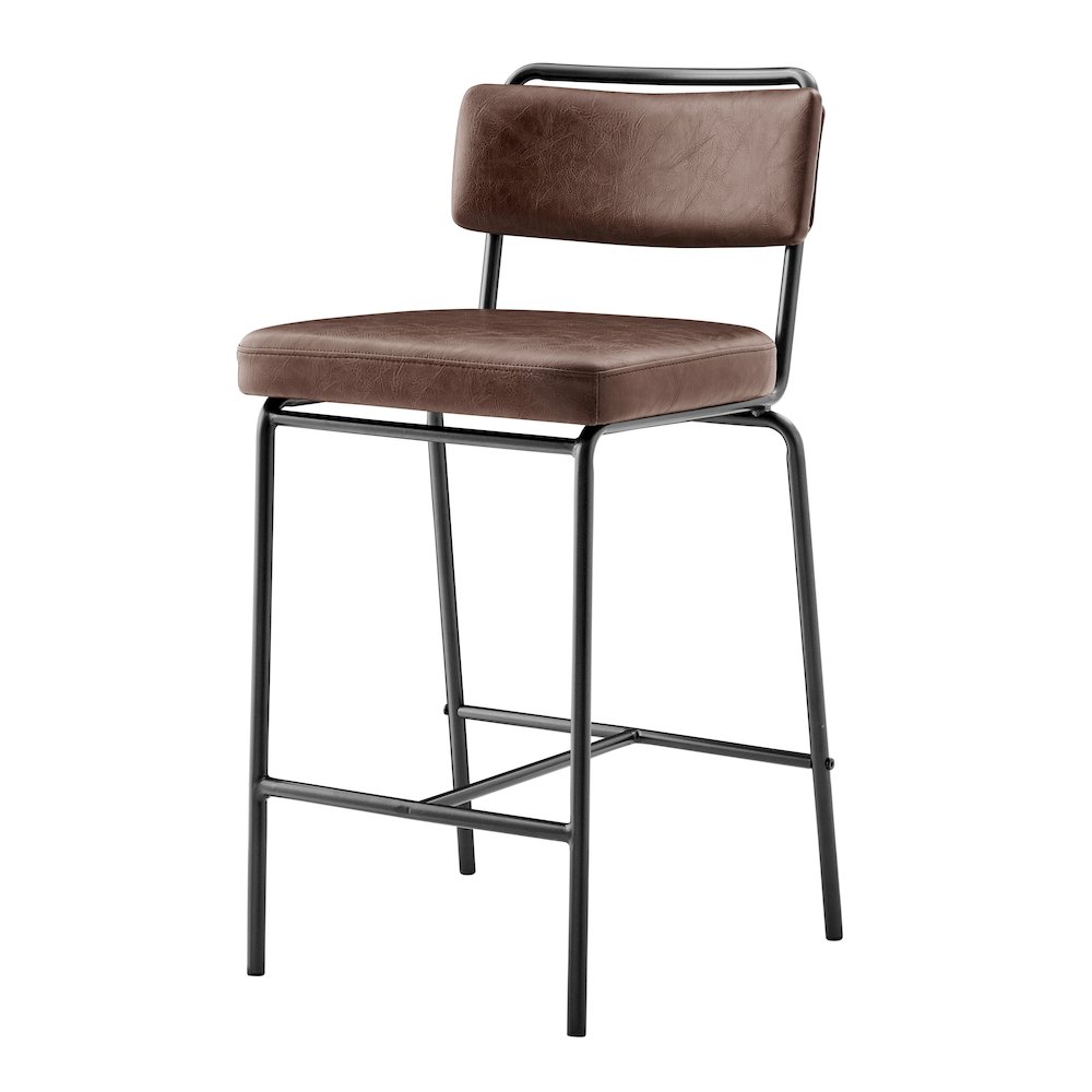 Zander Faux Leather Counter Stool