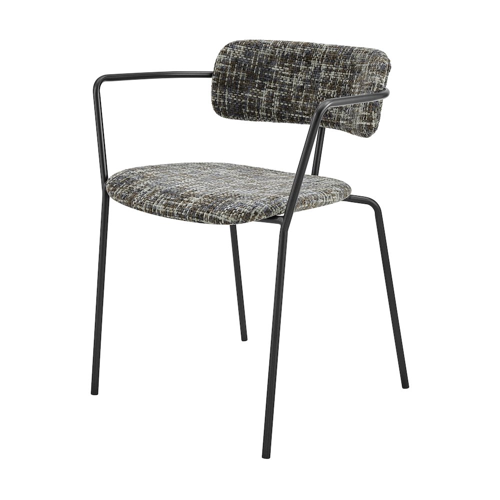 Alivia Chenille Dining Side Arm Chair