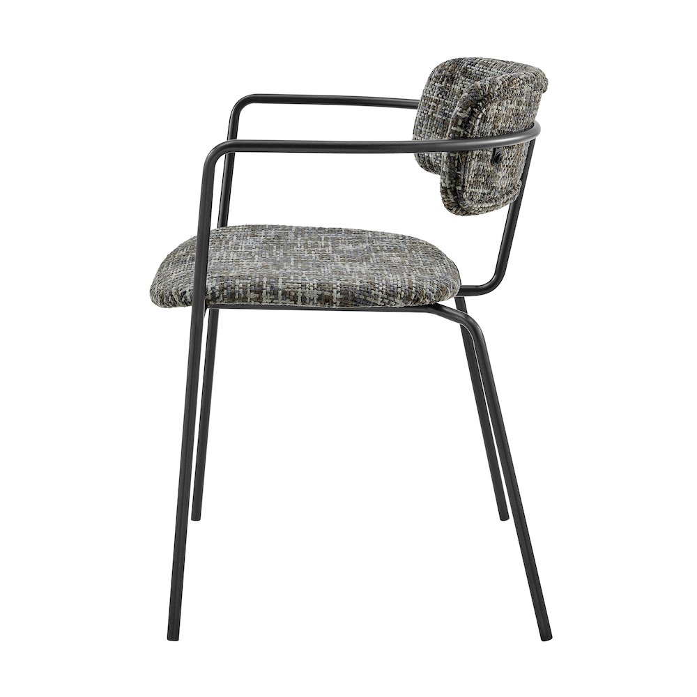 Alivia Chenille Dining Side Arm Chair