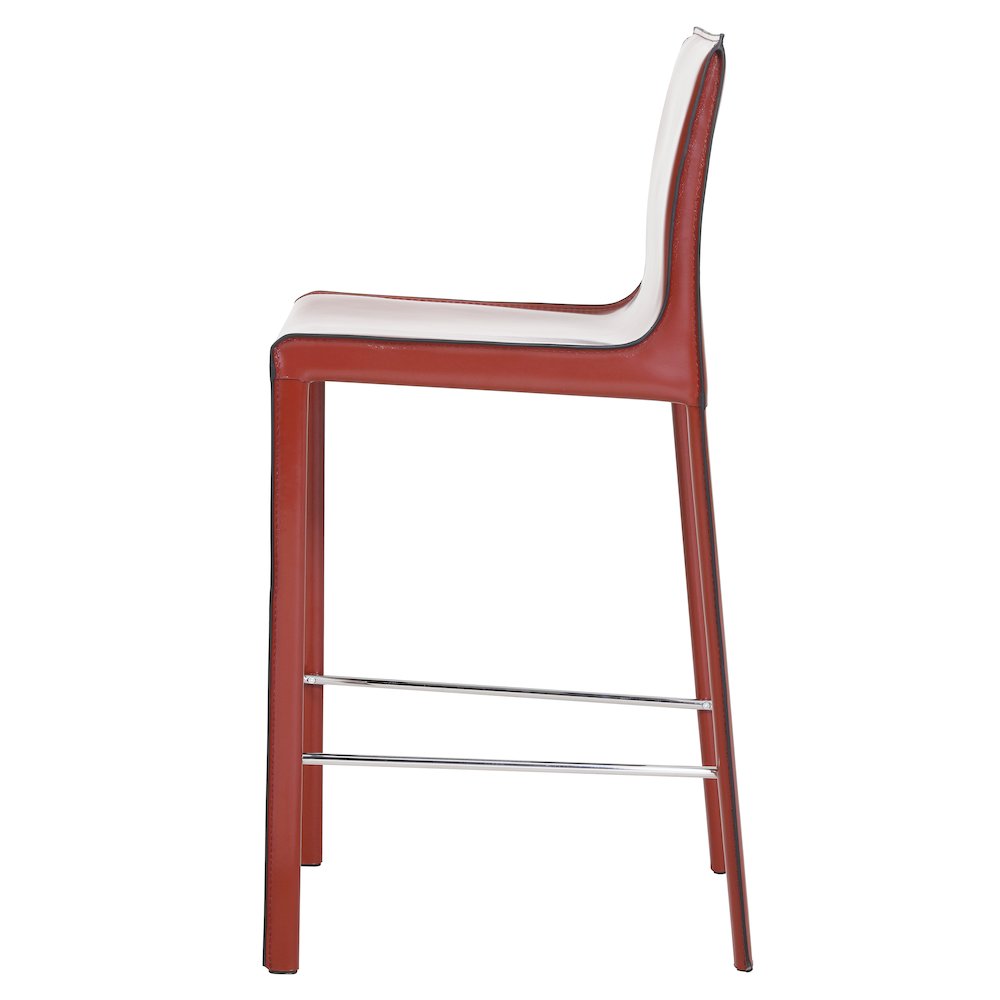 Gervin Recycled Leather Counter Stool