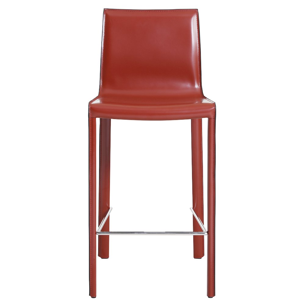 Gervin Recycled Leather Counter Stool
