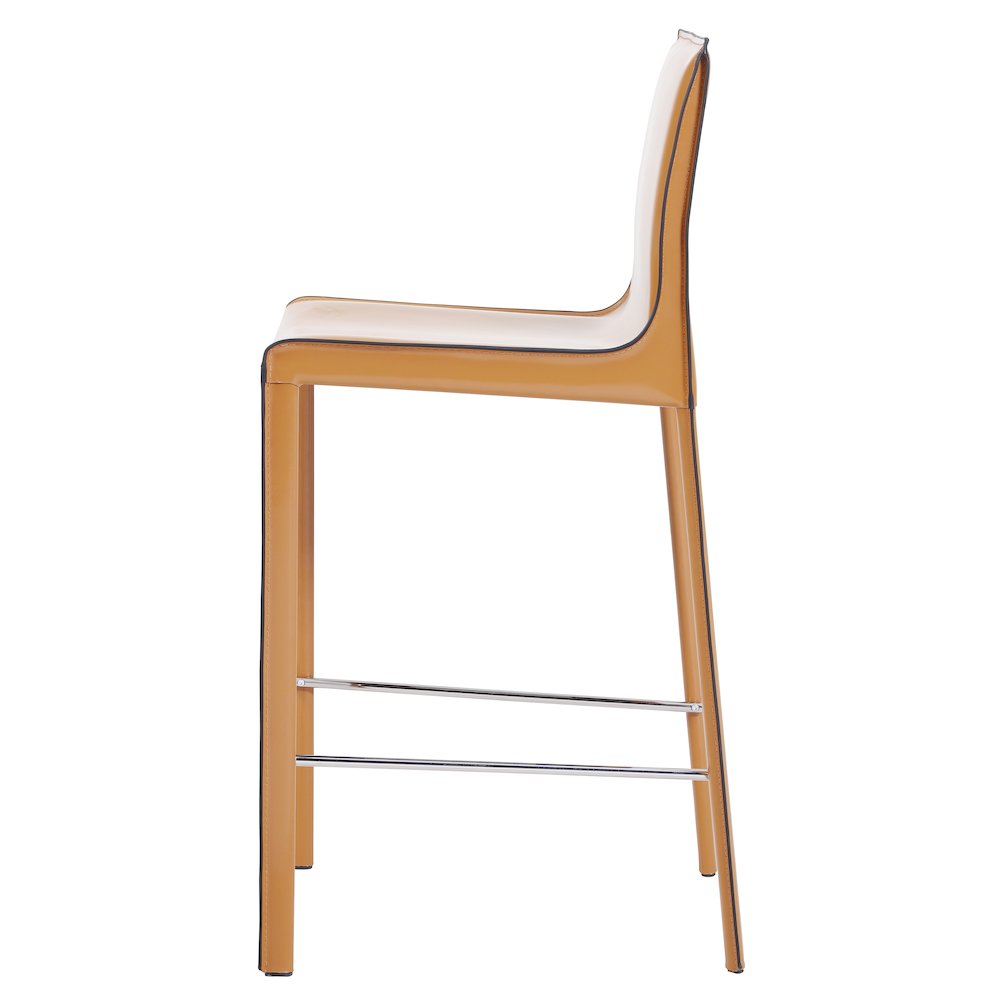 Gervin Recycled Leather Counter Stool