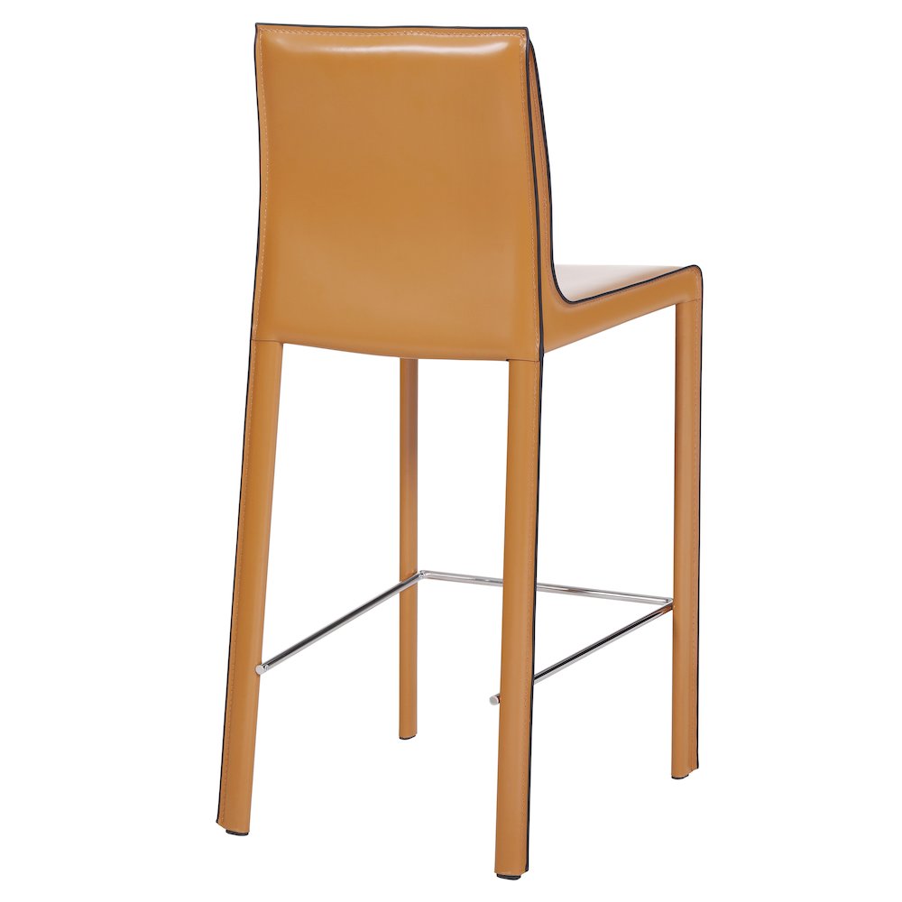 Gervin Recycled Leather Counter Stool