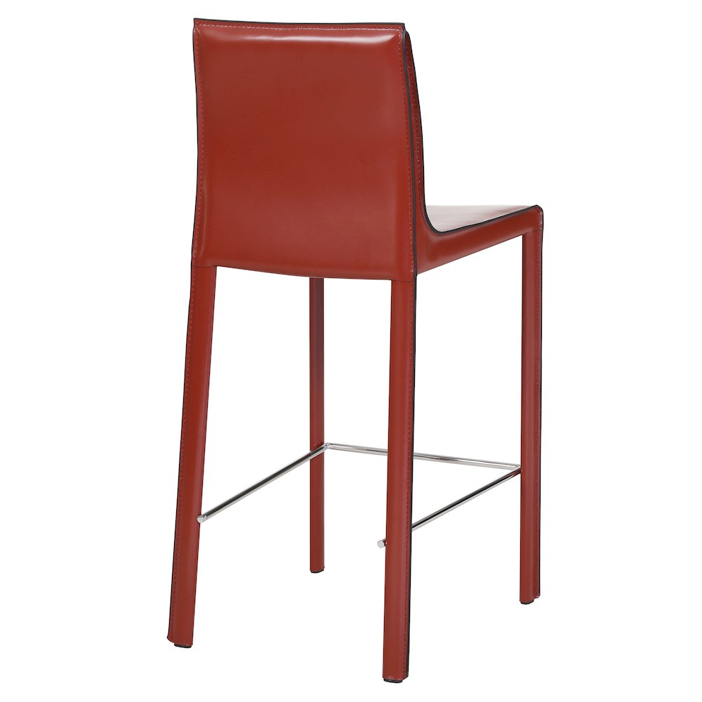 Gervin Recycled Leather Counter Stool