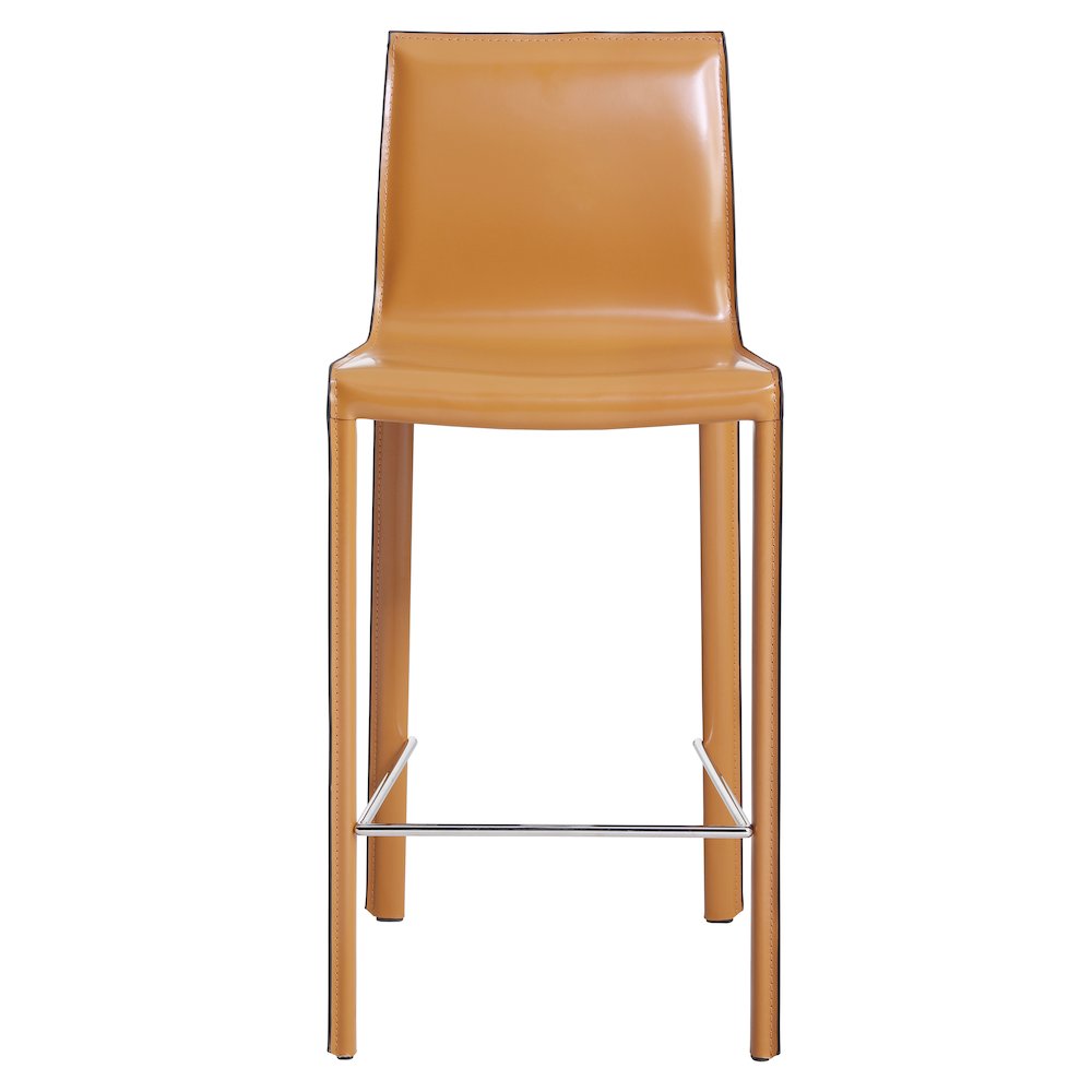 Gervin Recycled Leather Counter Stool