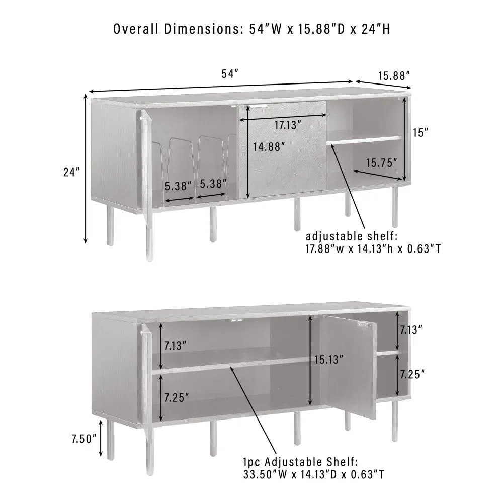 Brody Record Storage Sideboard