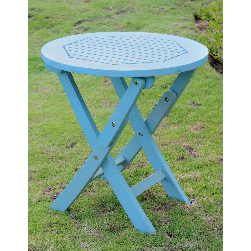 Acacia Round Folding Table