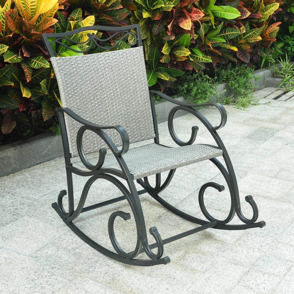 Valencia Resin Wicker/ Steel Rocking Chair