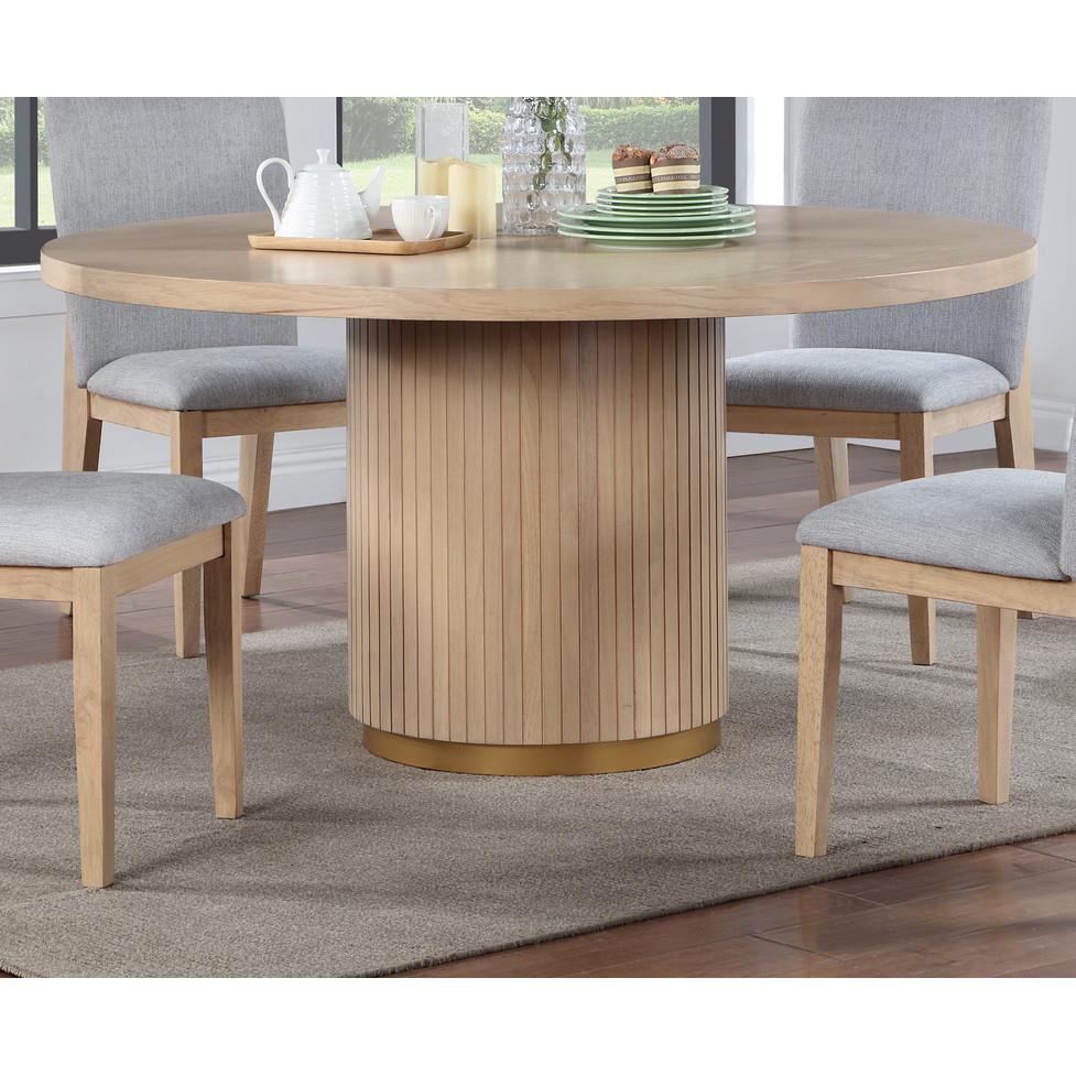 Caspian Oak Finish 59″ Wide Dining Table