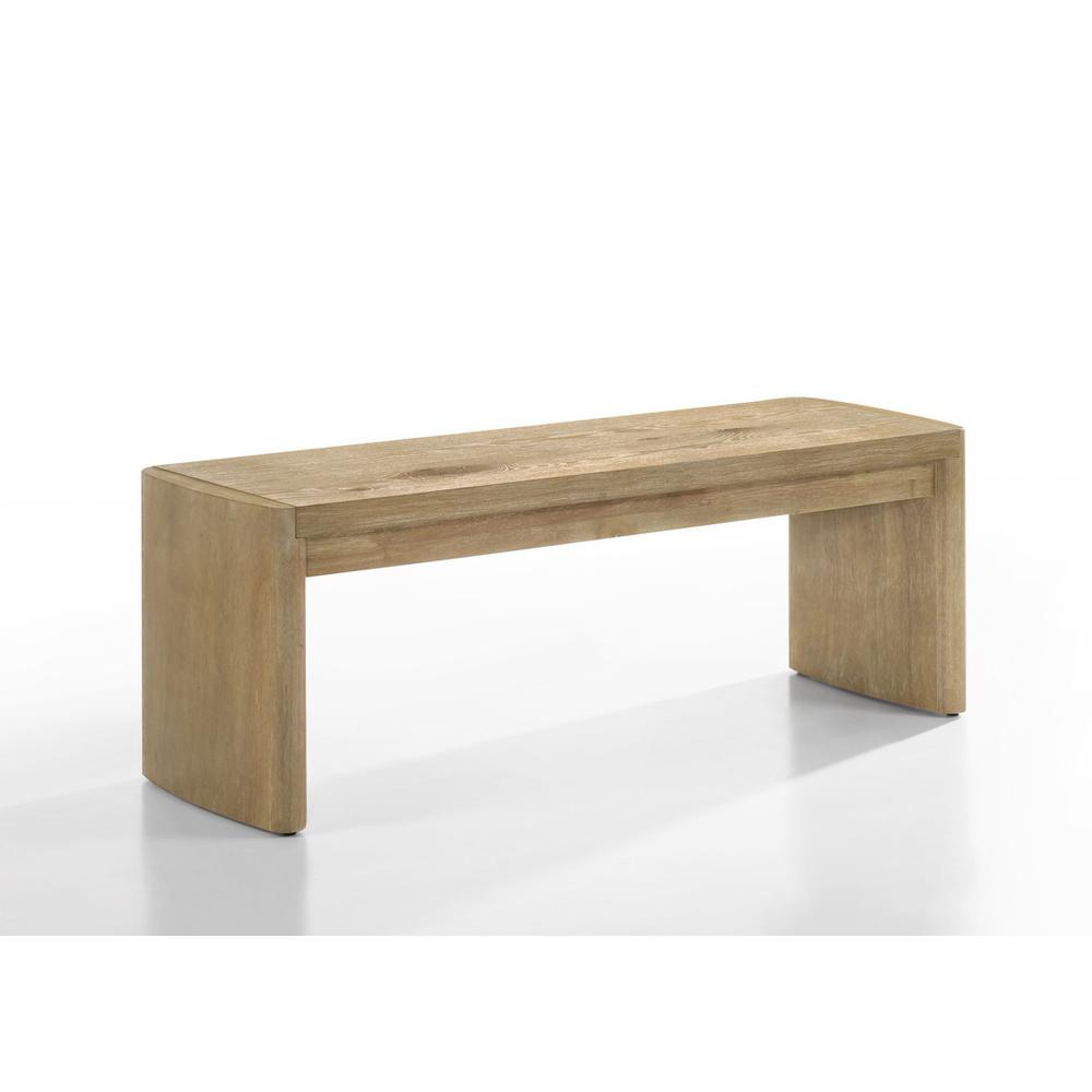Magnus Wooden Oak Finish 50.5″ Wide Dining Bench