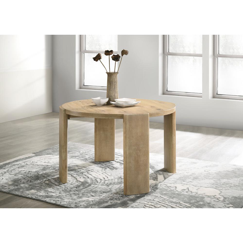 Bowen Oak Finish 47″ Round Dining Table
