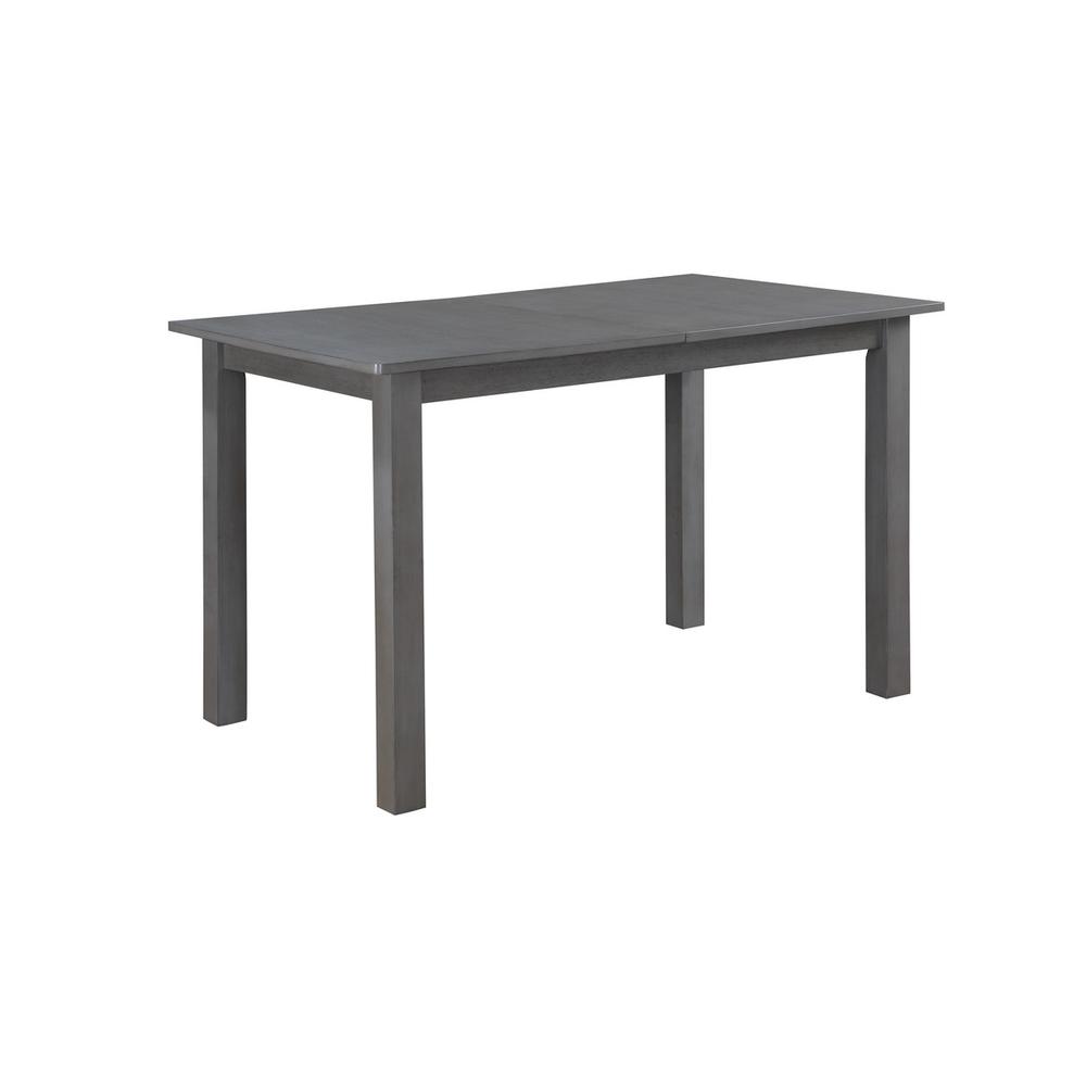 Carlisle Gray Finish Extendable Wood Dining Table