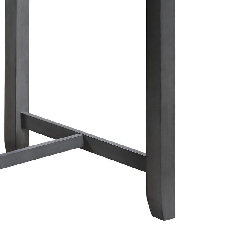 Small Space Counter Height Dining Table with USB Charging Ports and Shelves