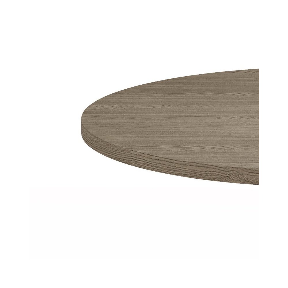 Tannen 59″W Round White and Gray Dining Table