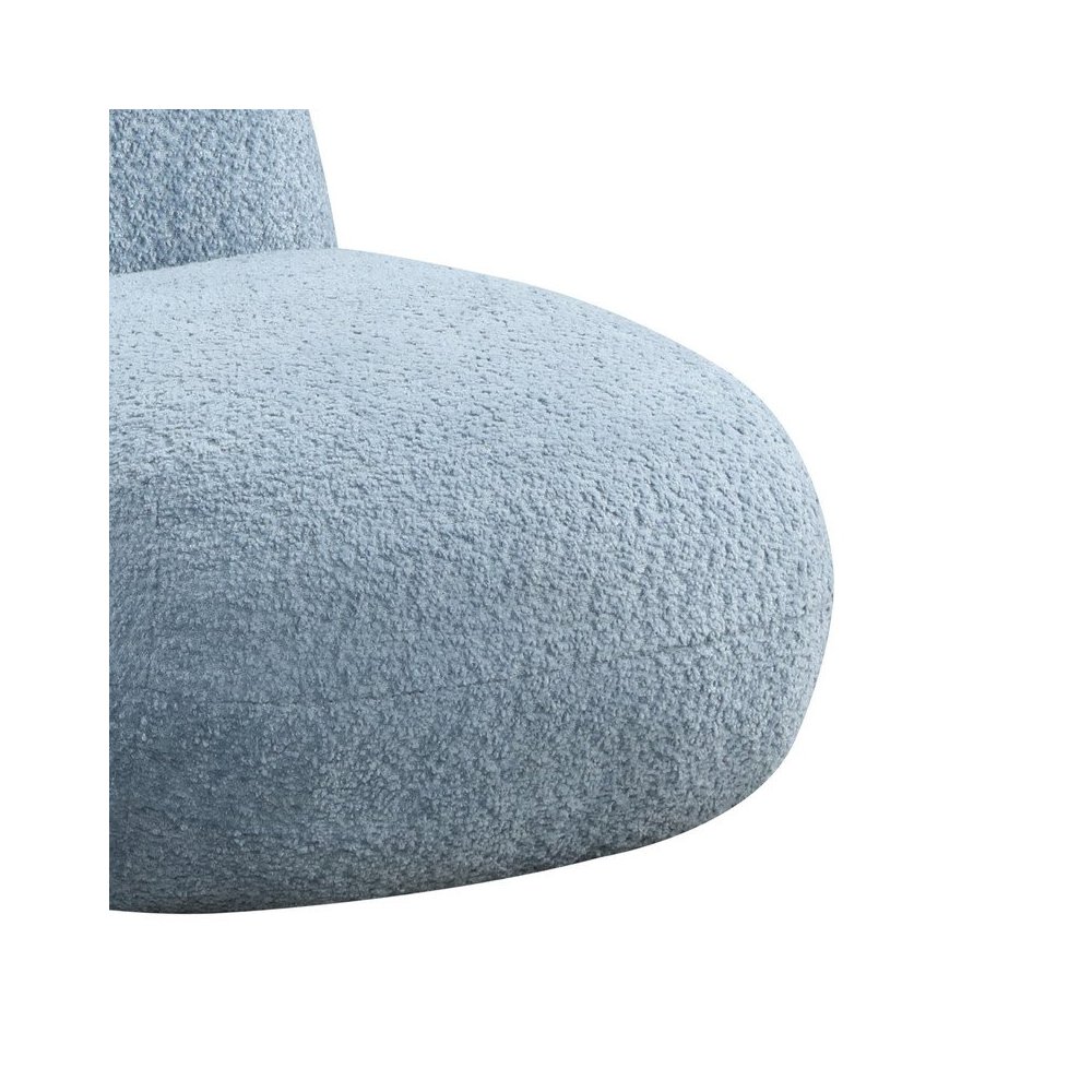 Weston 21.5″W Blue Chenille Deer-Shaped Kids Chair