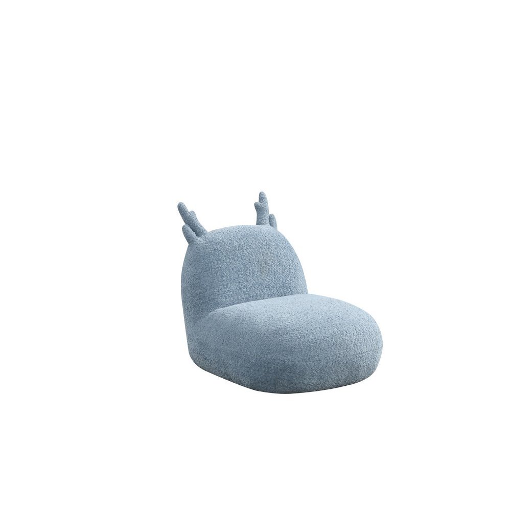 Weston 21.5″W Blue Chenille Deer-Shaped Kids Chair
