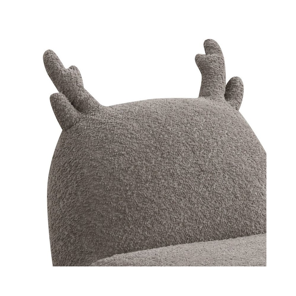 Weston 21.5″W Brown Chenille Deer-Shaped Kids Chair