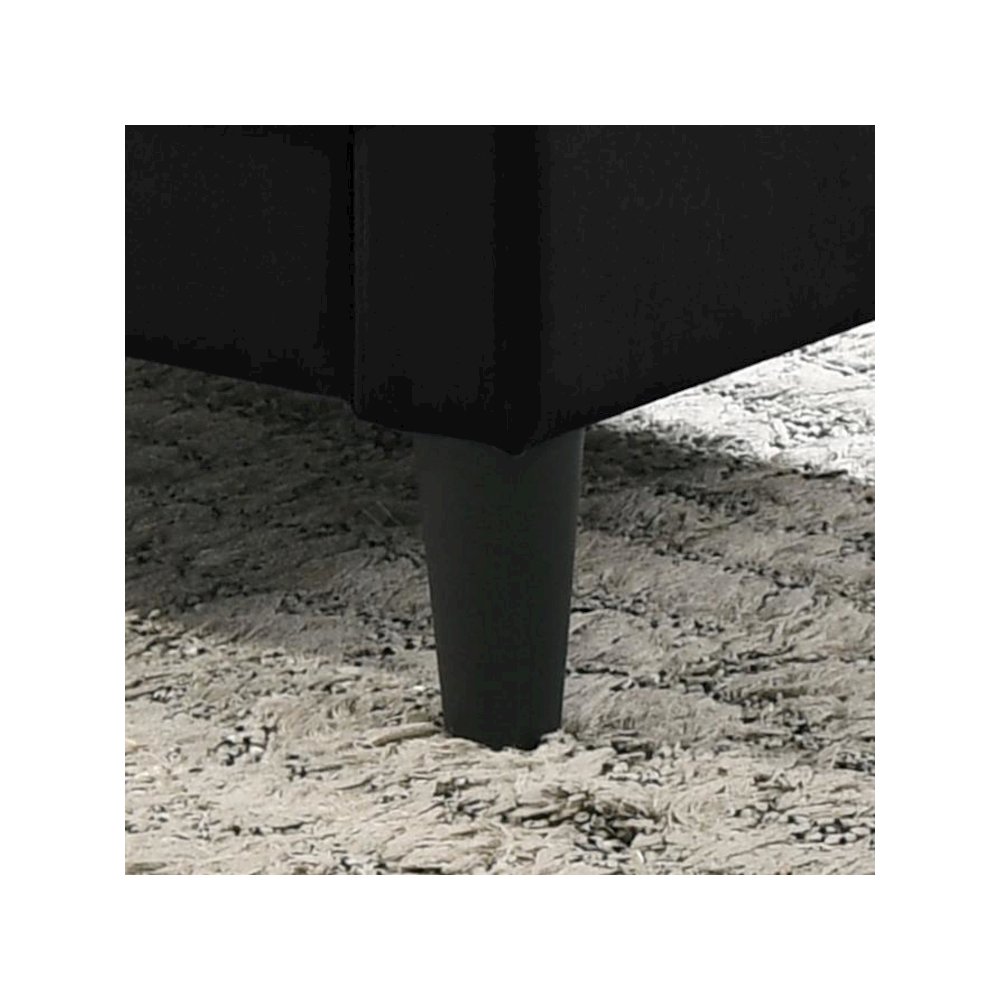 Hale Black Velvet Accent Armchair with Tufting