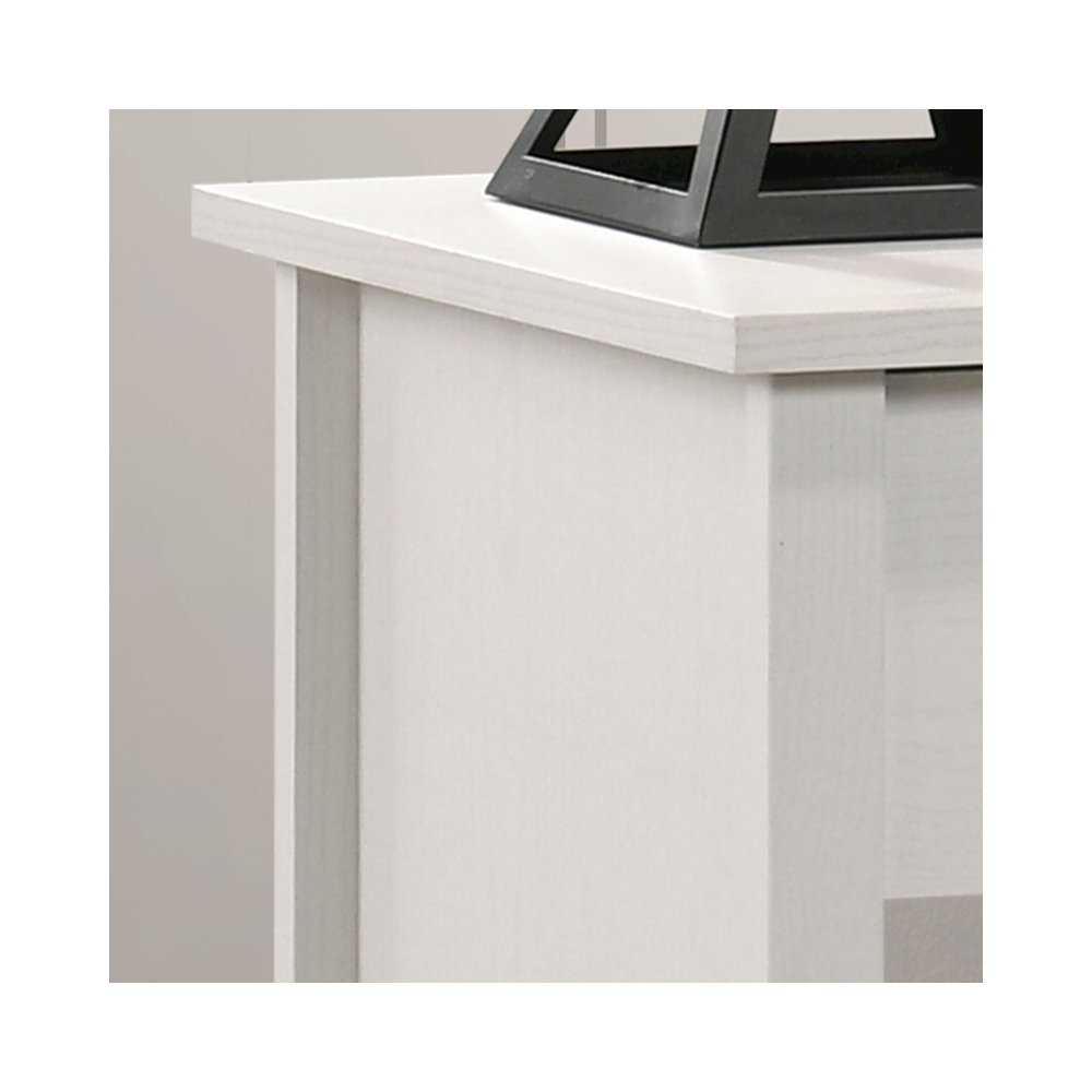 Celeste 20″W White 1-Drawer Nightstand Bedside Table