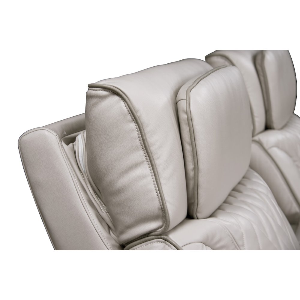 74″W Ice Leather Aire Transformer Power Reclining Loveseat with Power Headrest