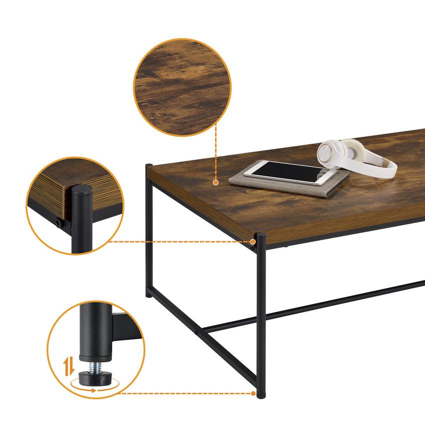 Lennox 3 Piece Brown Coffee and End Table Set