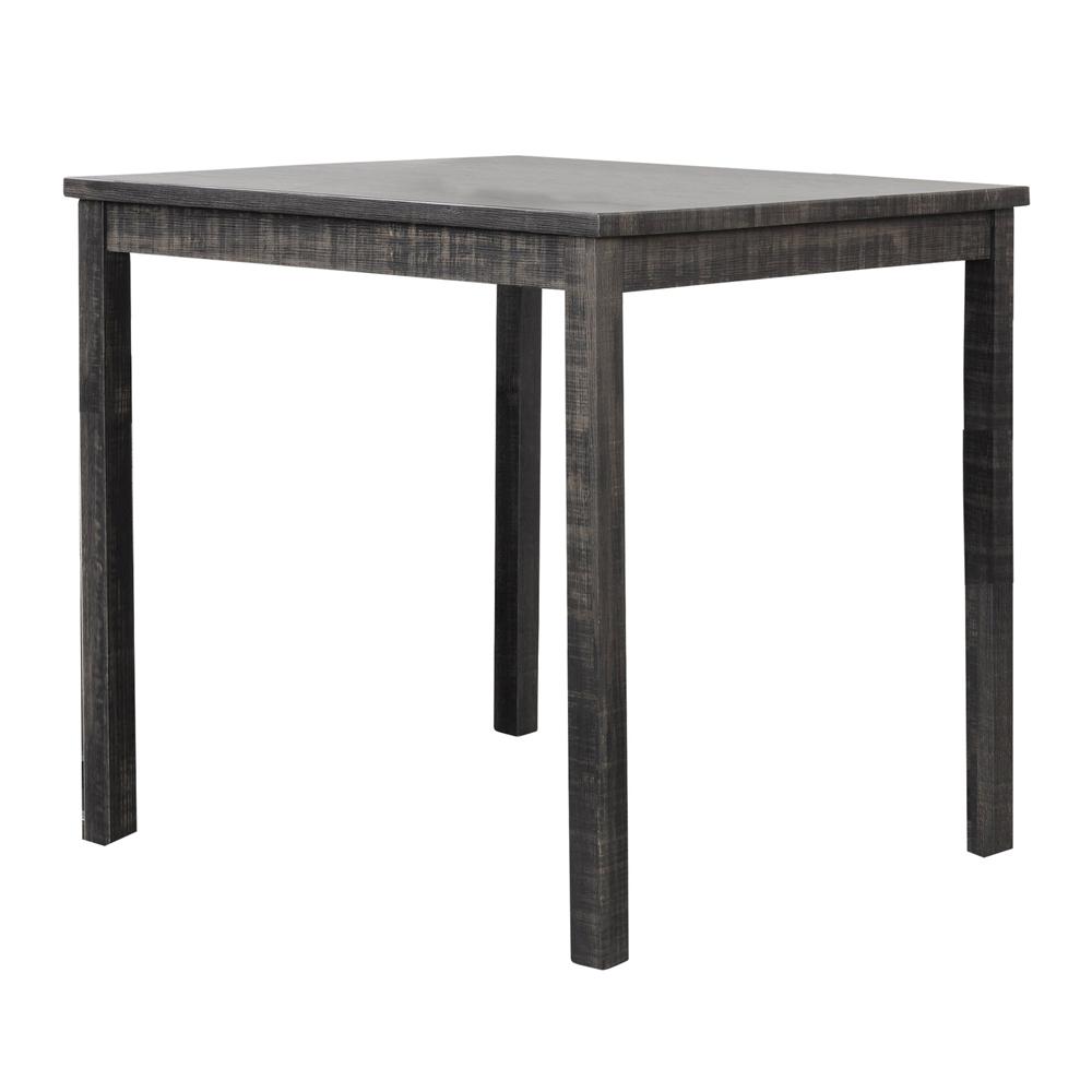 Vitalita 5-piece Black Charcoal Square Counter Height Set