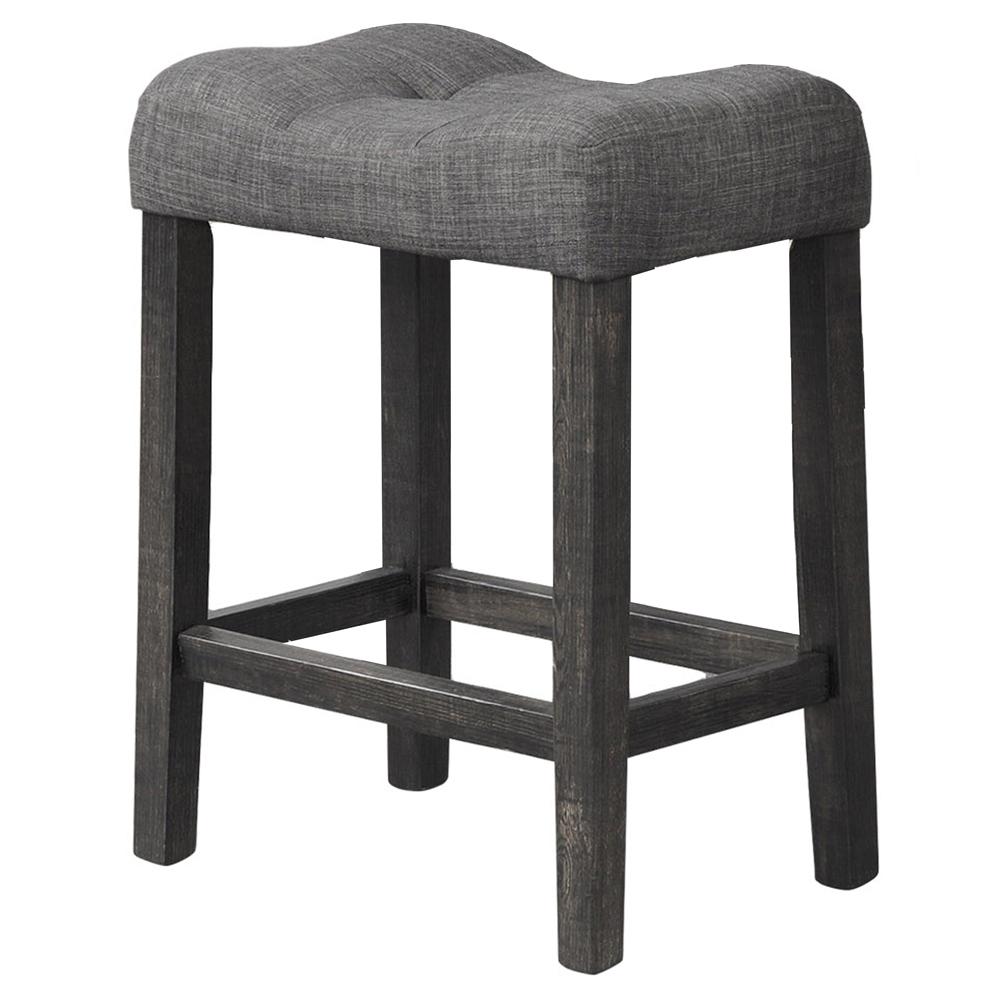 Vitalita 5-piece Black Charcoal Square Counter Height Set