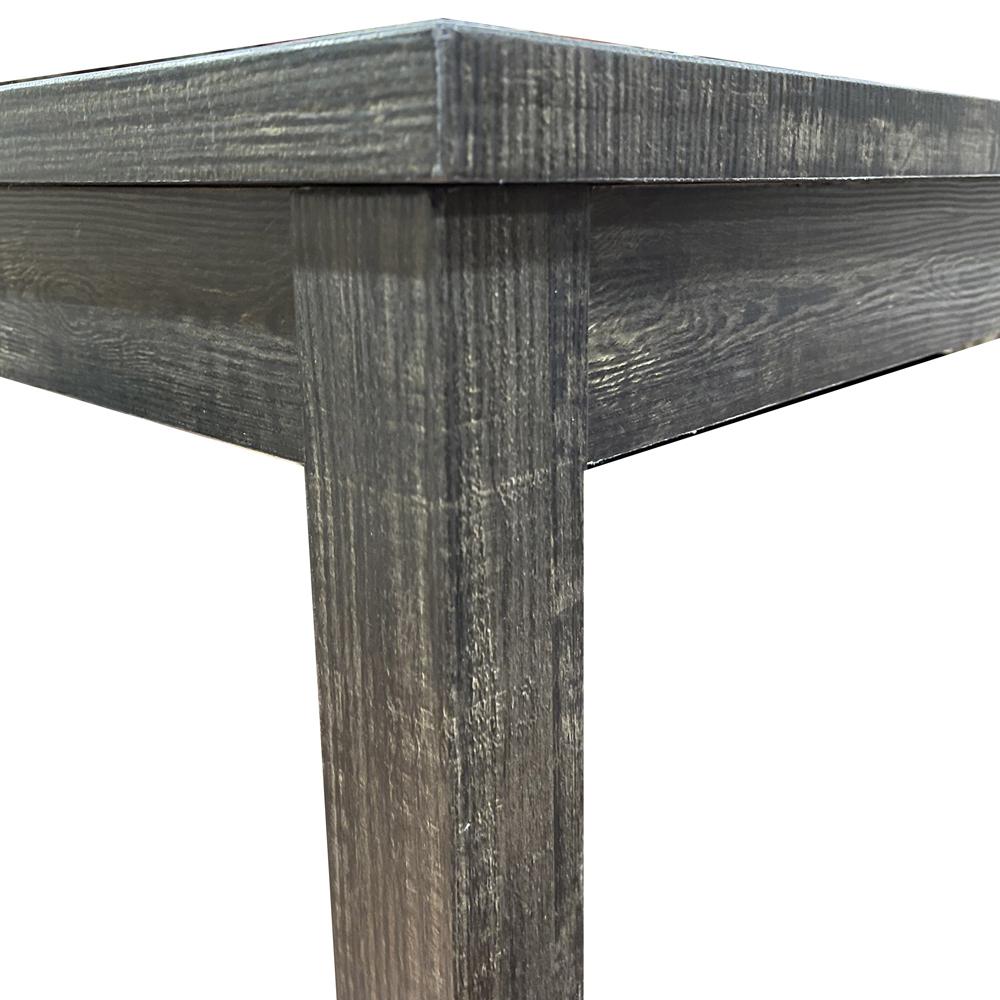 Vitaliya 36″ Black Charcoal Square Counter Height Table