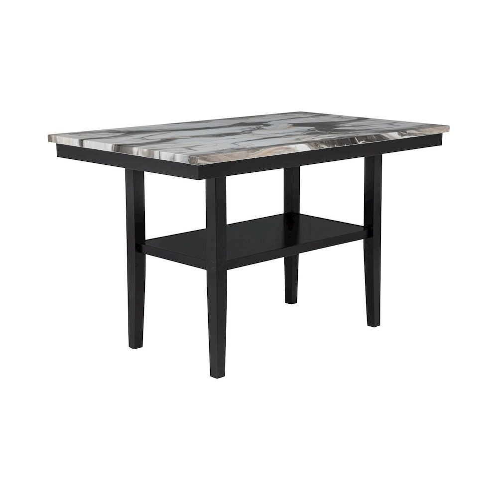 Sheridan Rectangle Charcoal Lava Top Counter Height Table