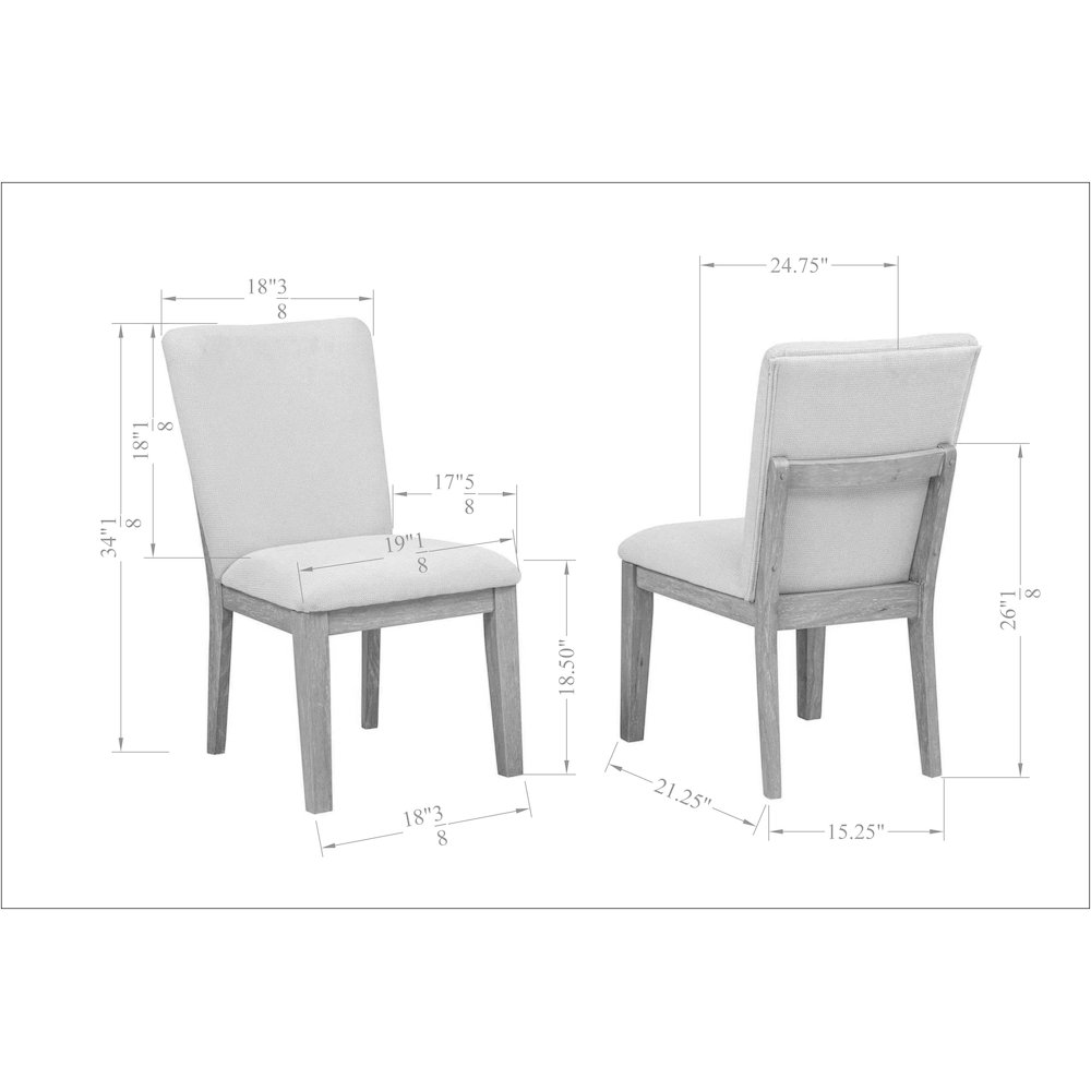 4″ High Modern Upholstered Dining Chair Mid Century Home Kitchen Side Seating