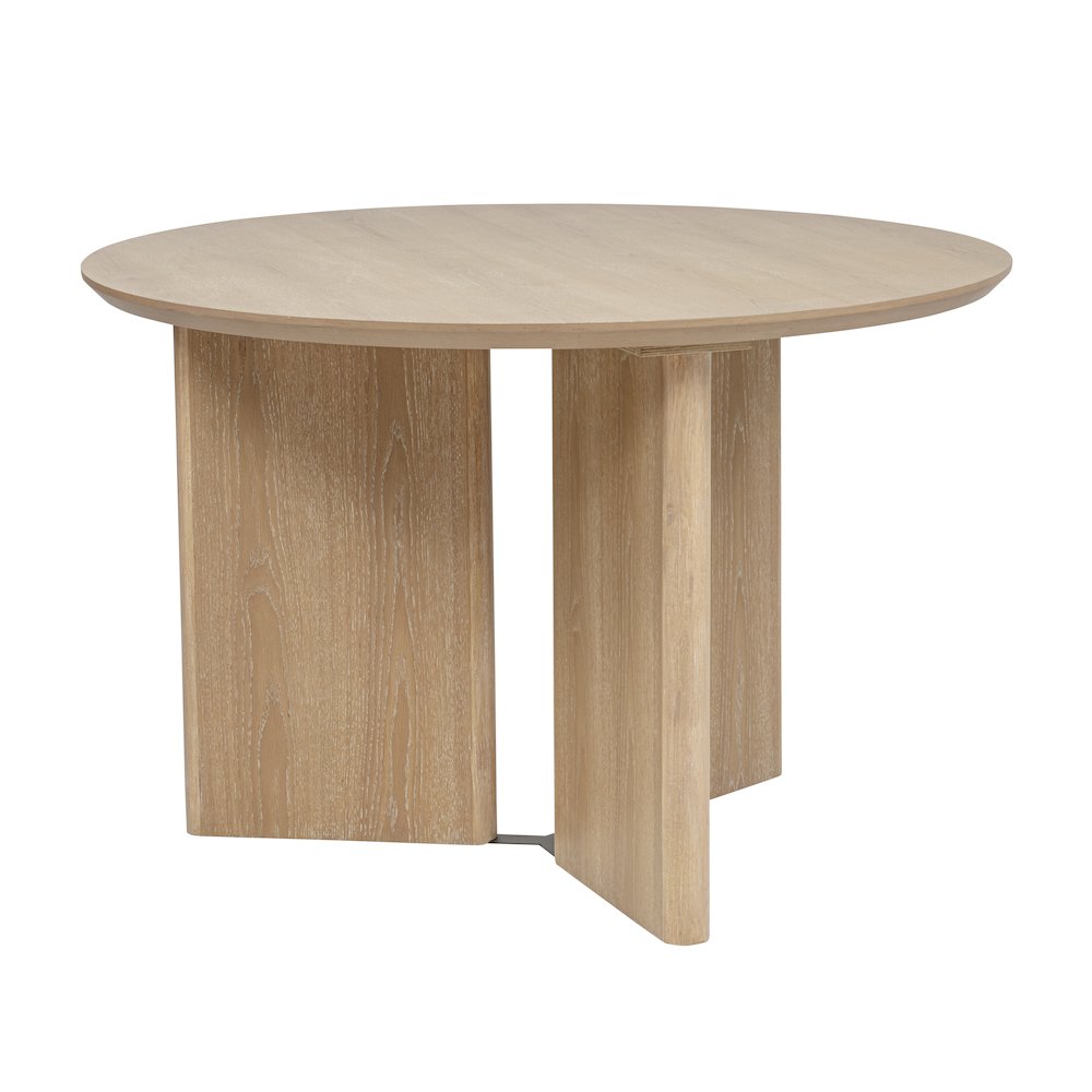 5-Piece Dining Set Round Table and 4 Upholstered Chairs