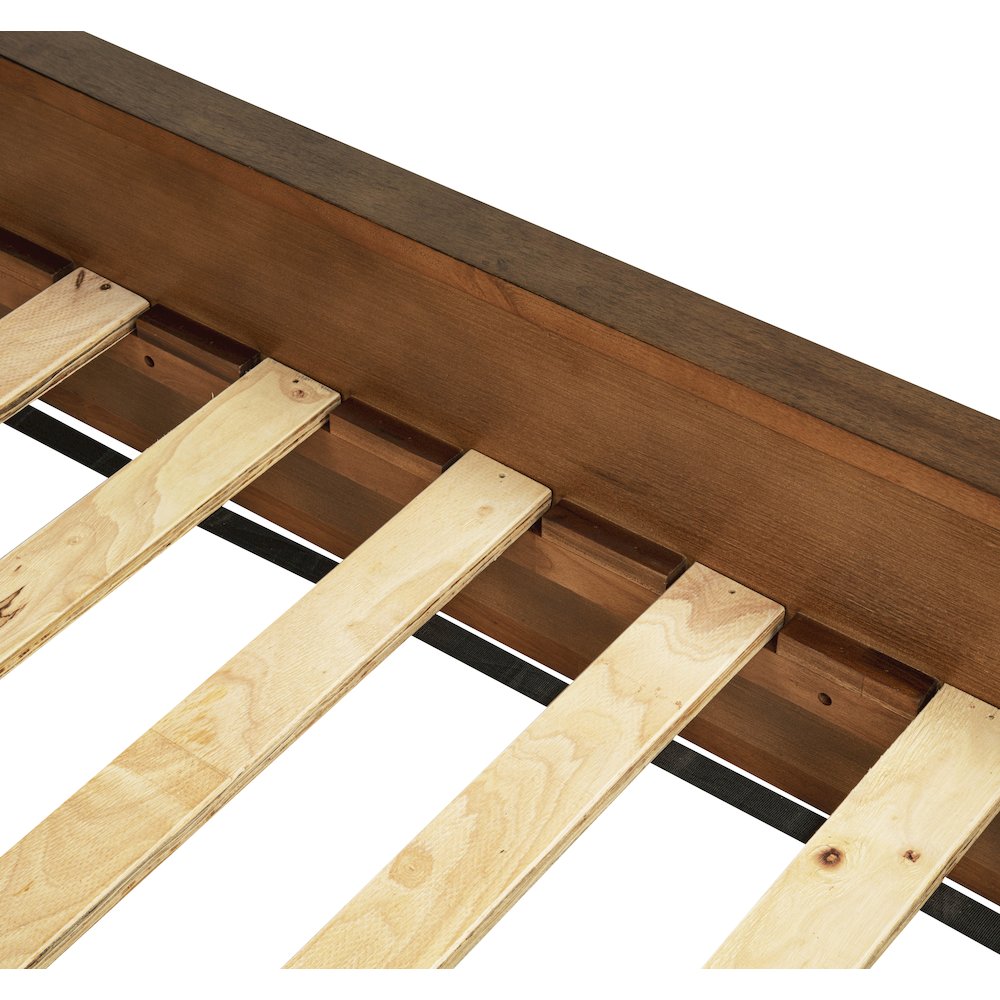 89″ Long Modern Fluted Platform Queen Bed Frame 47.5″ High Headboard
