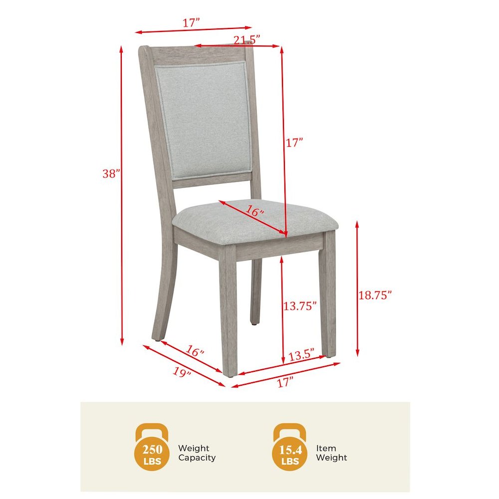 Timbria Transitional Upholstered Dining Chairs