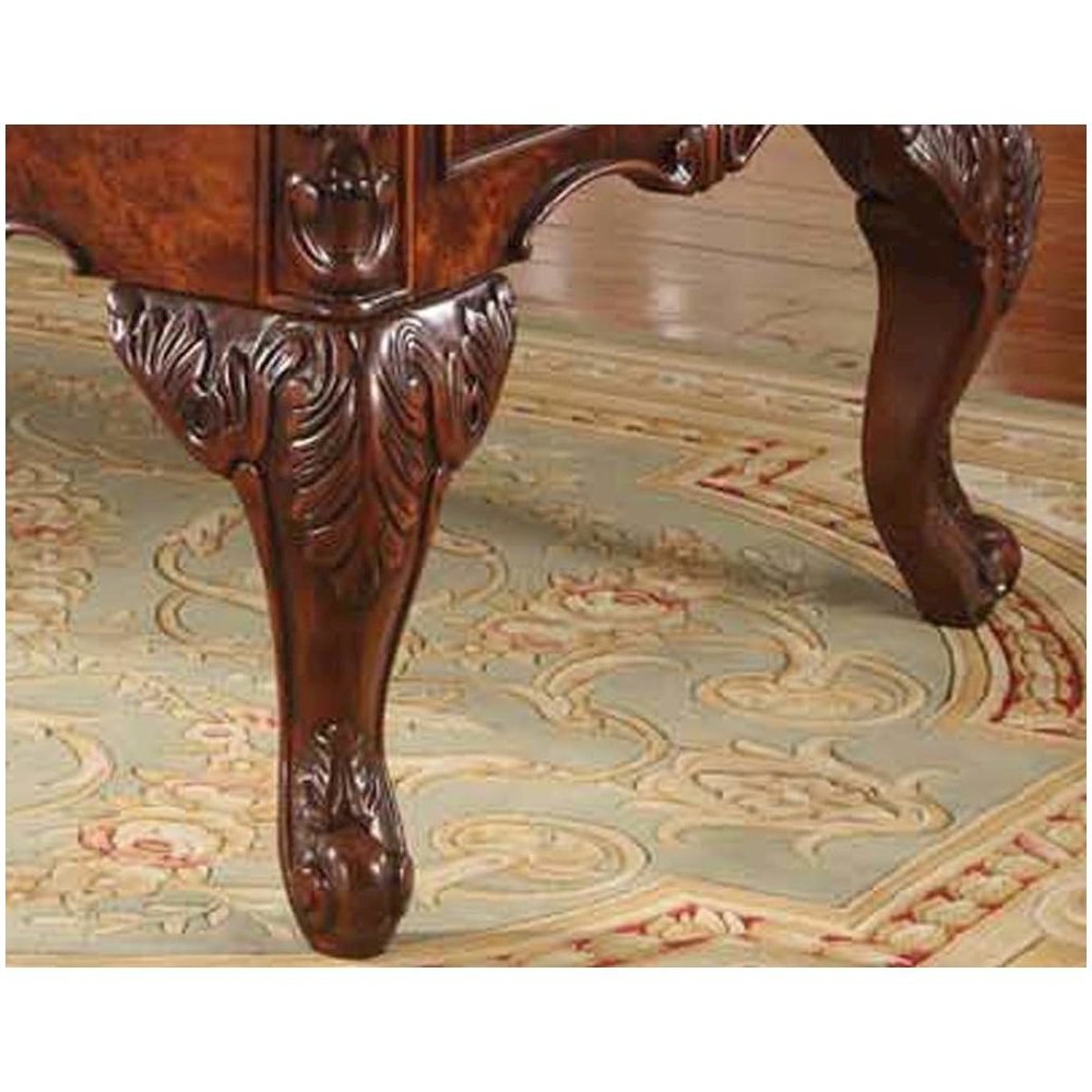 Best Master CDExecutive 72″ Wood Office Desk With Hand Carved Designs in Cherry