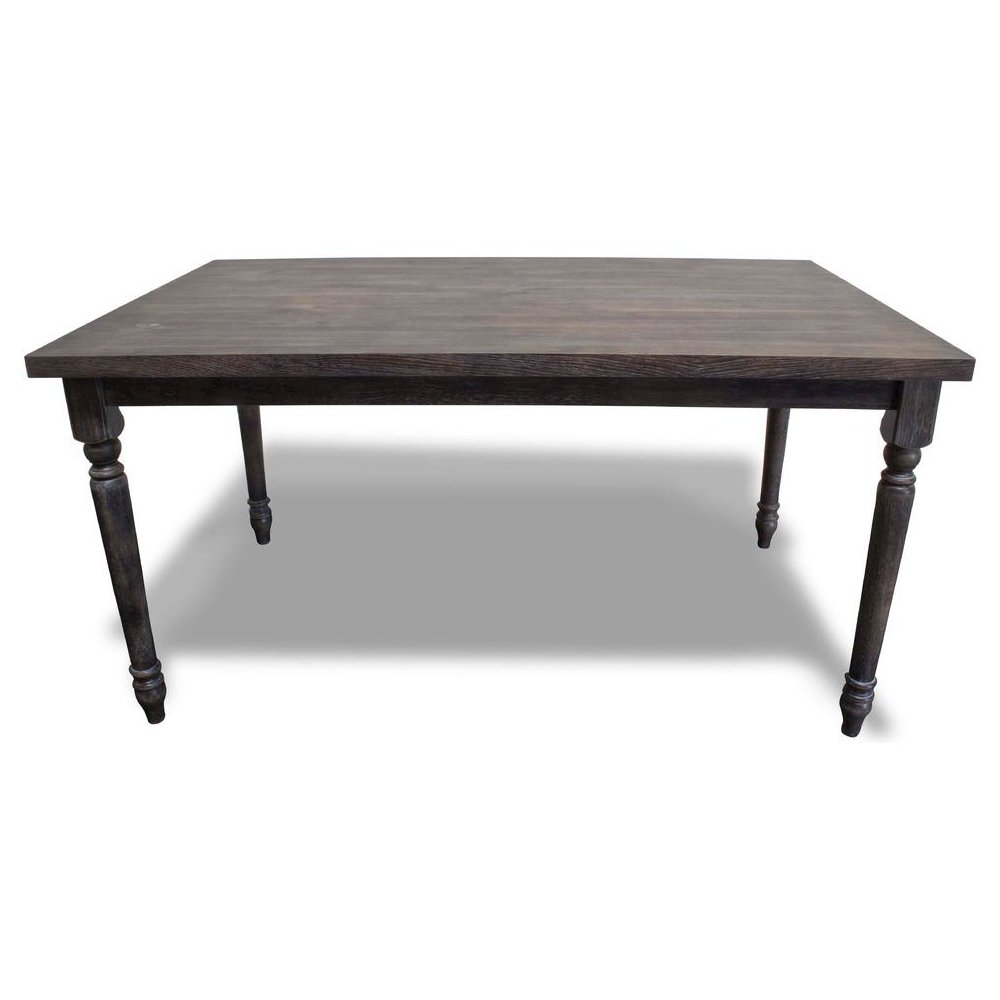 Best Master Demi Birch Wood Dining Table in Smoked Gray