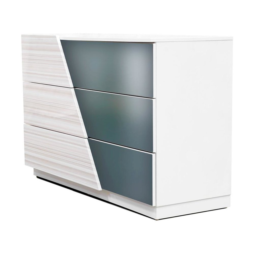 Best Master Manchester 5-Piece Wood Queen Bedroom Set in Zebra/White