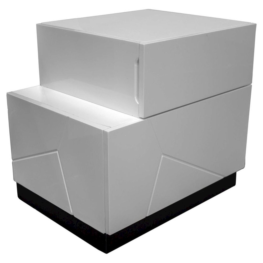 Best Master 5-Piece Wood Eas King Platform Bedroom Set in White/Black
