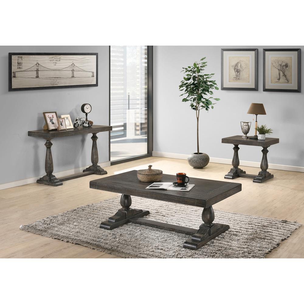 Best Master Furniture Amy 52″ Transitional Wood Coffee Table in Dove Gray