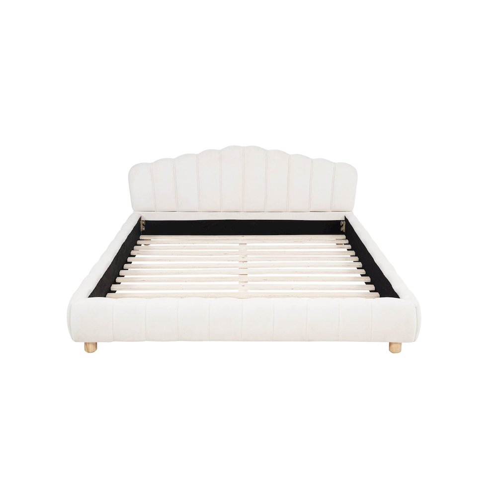 Ctera Queen Velvet Bed