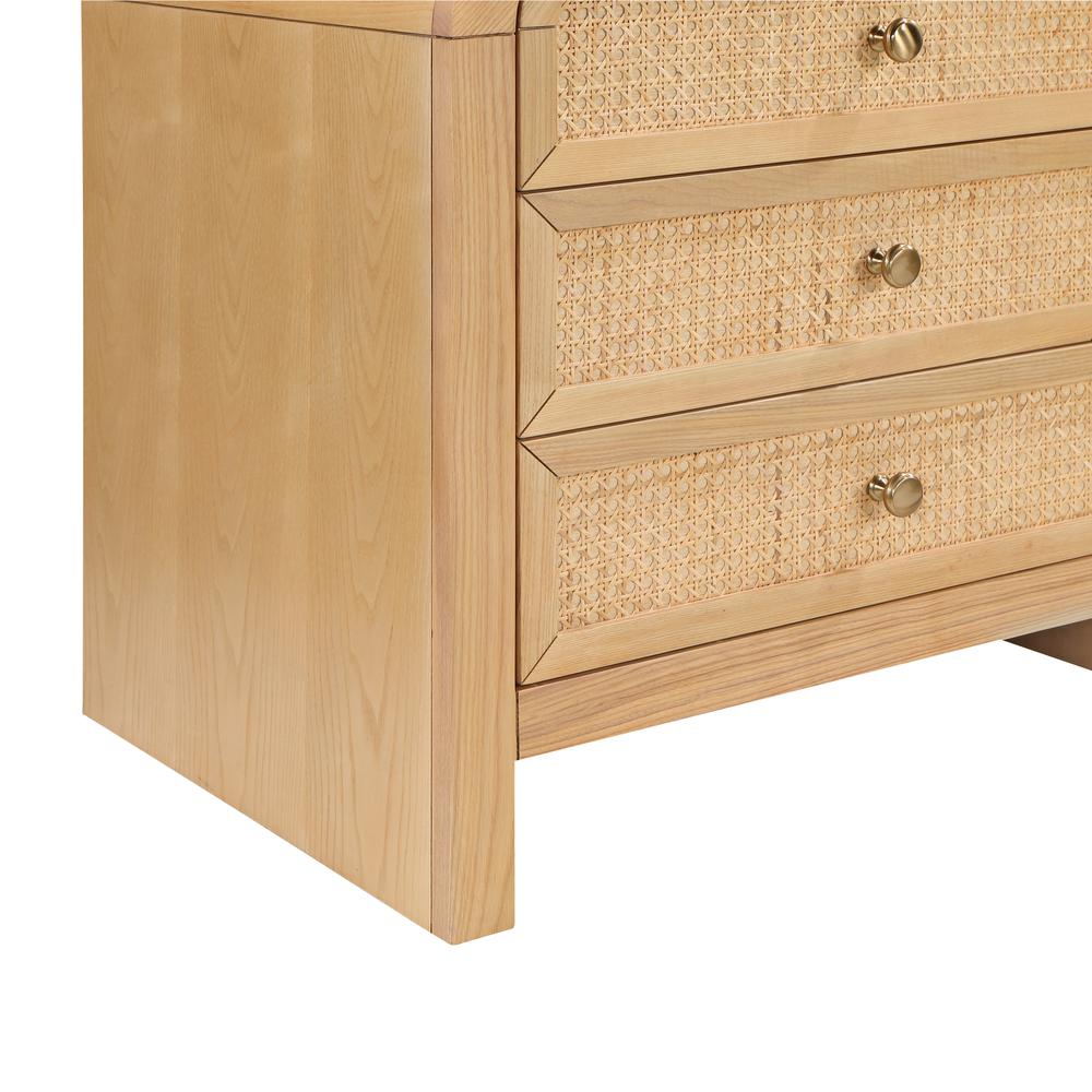 Baee Rattan Natural Nightstand