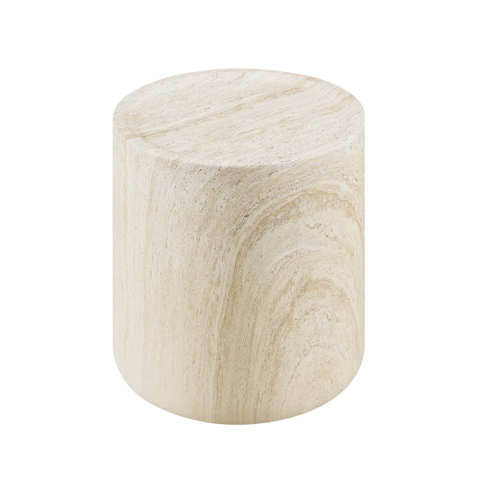 Modern Organic Drum Side Table