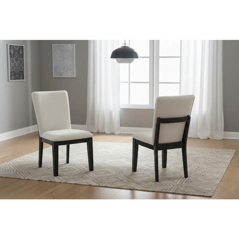 34″ High Modern Upholstered Dining Chair Mid Century Home Kitchen Side Seating