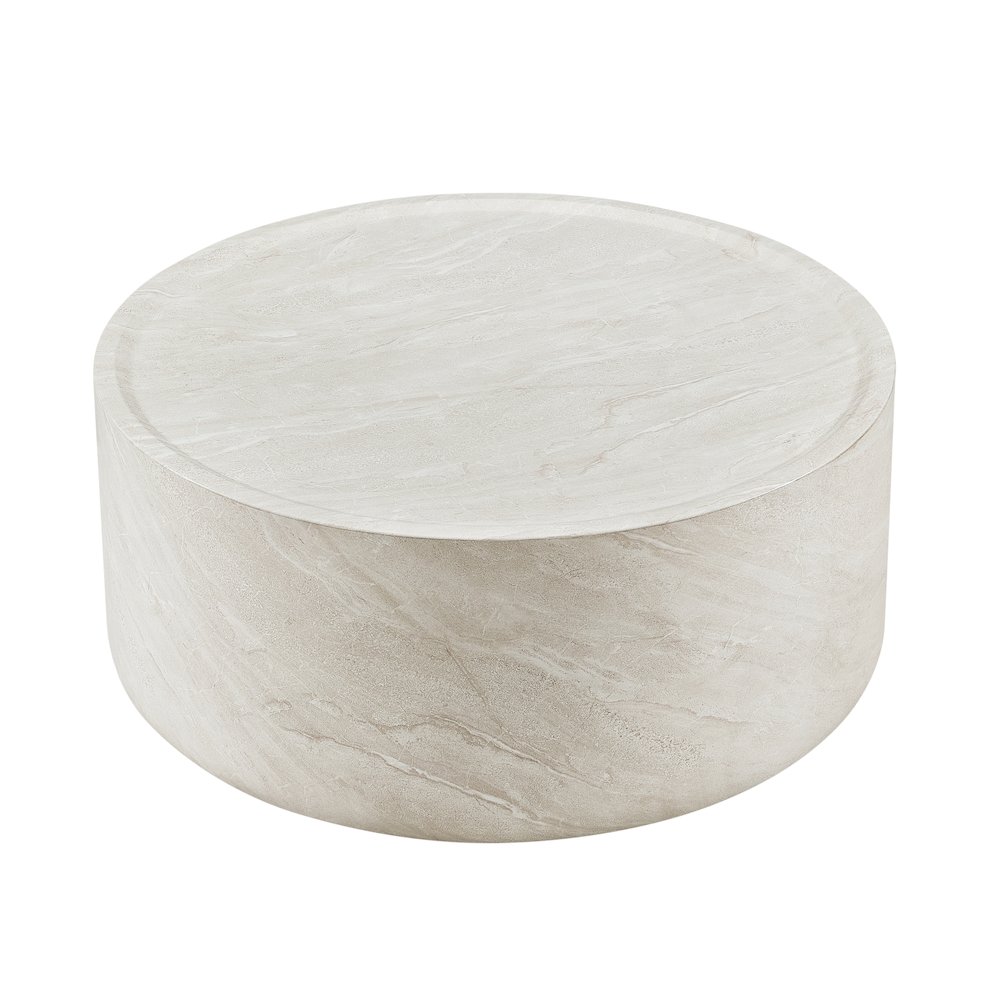 Modern Organic Drum Center Table