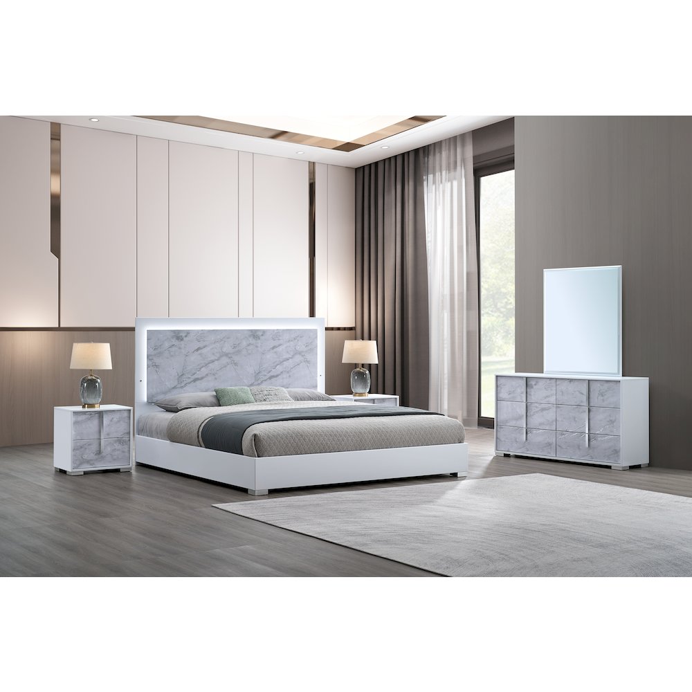 LED Bed with Dual Side Buttons
