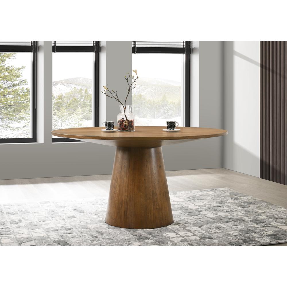 Terra Walnut Round Dining Table