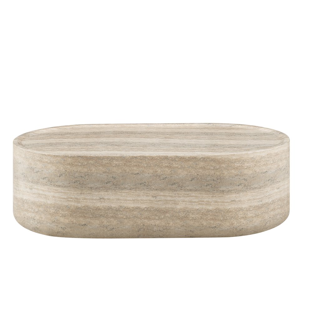 Modern Organic Large Drum Center Table