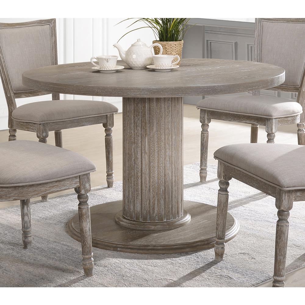 Best Master Furniture Jessica 47″ Transitional Wood Dinette Table in Gray