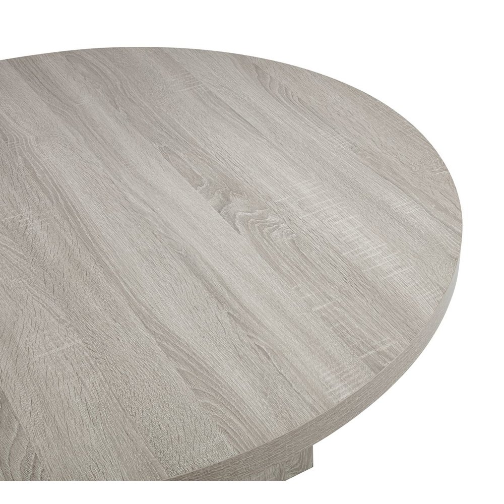 Timbria 5-Piece Transitional Round Dining Set with Cross Pedestal Base