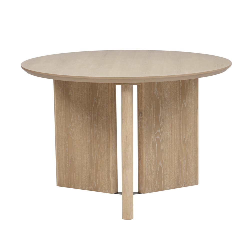 5-Piece Dining Set Round Table and 4 Upholstered Chairs